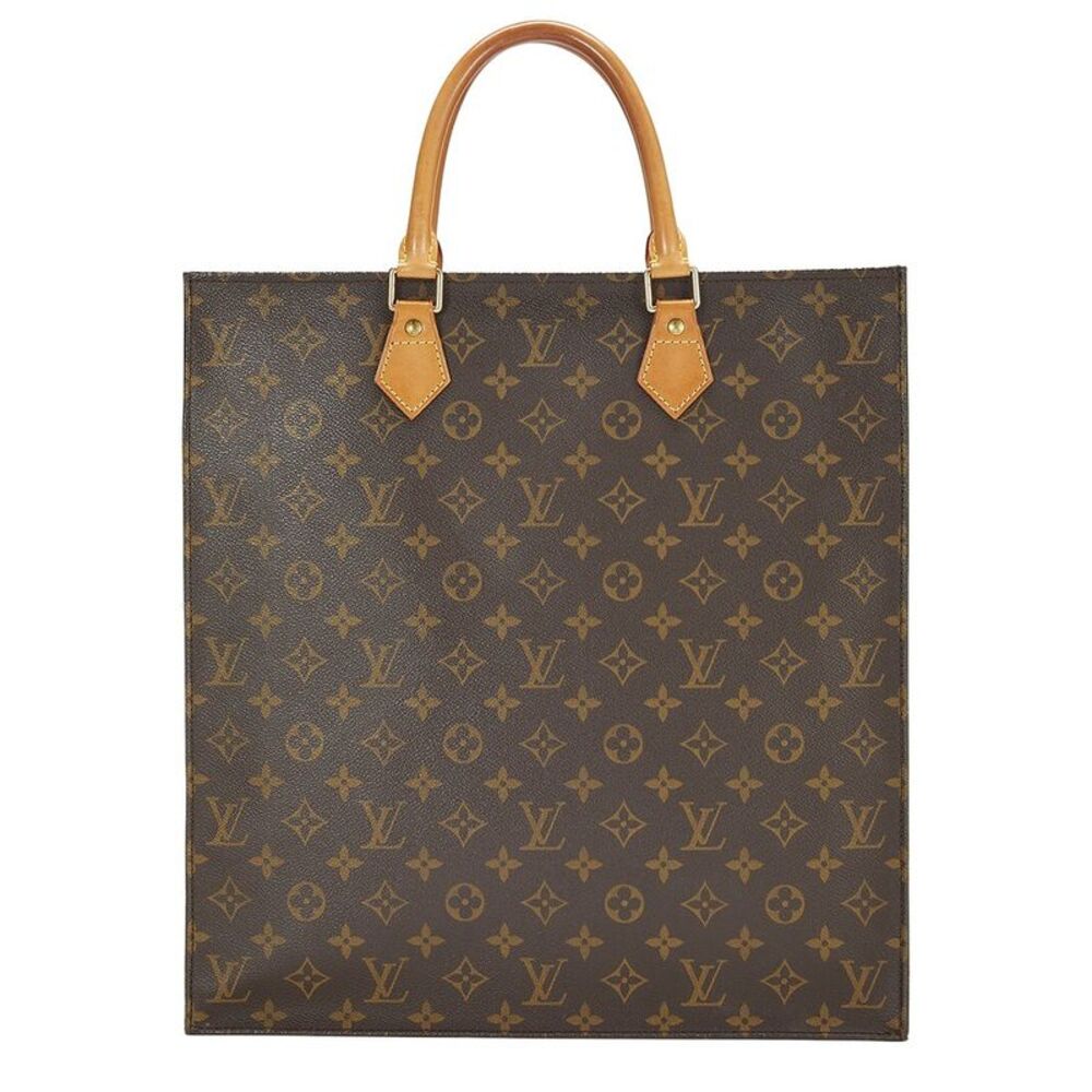 Louis Vuitton Brown Monogram Coated Canvas Sacplat (Authentic Pre-Loved)